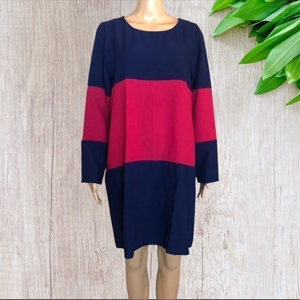 BB Dakota Colorblock Shift Dress 1X